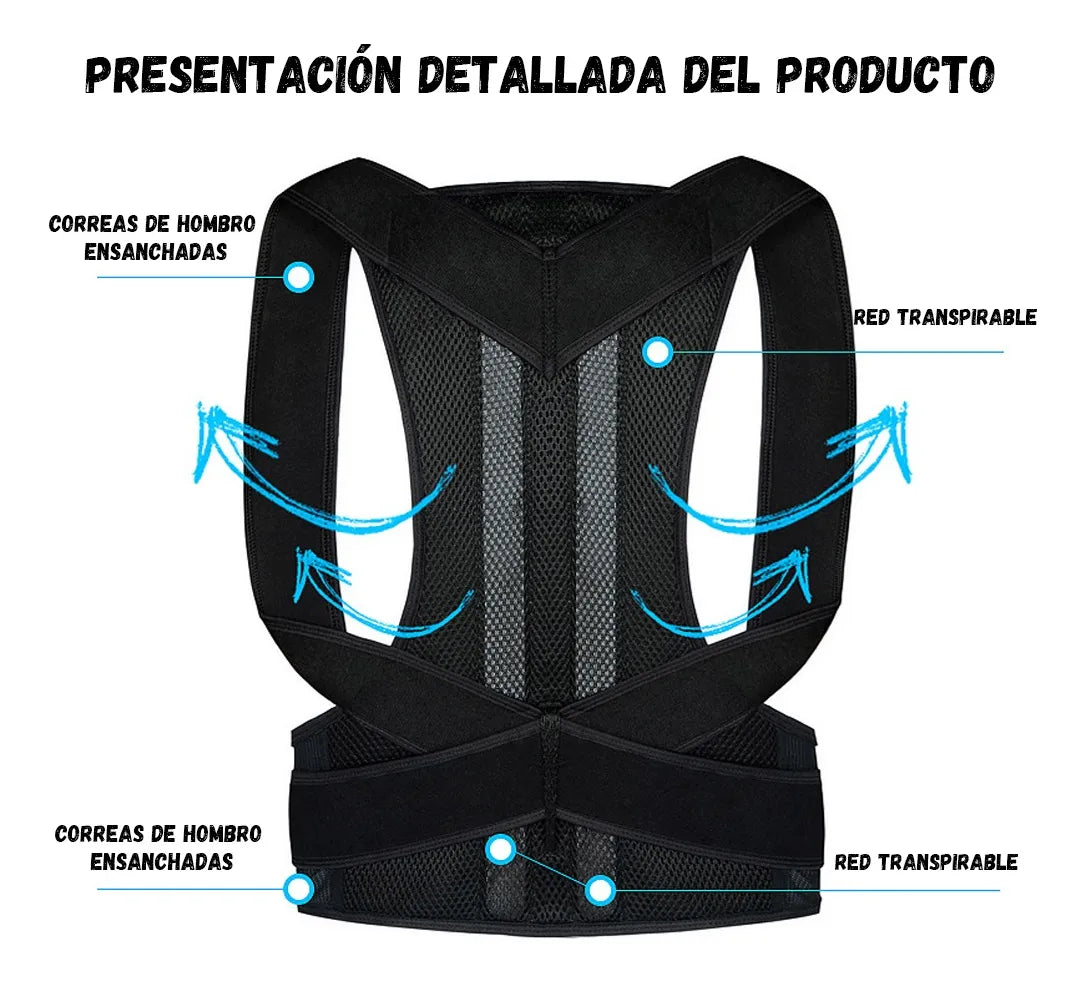 Corrector de postura La solución definitiva para una espalda recta y saludable.