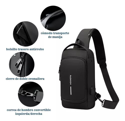 MOCHILA MANOS LIBRES ANTIRROBO