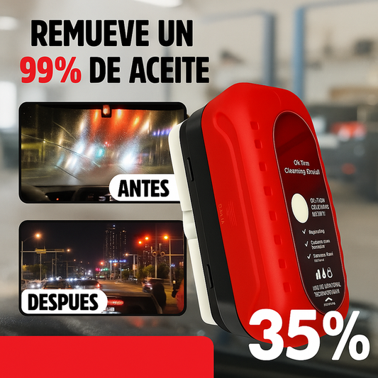 2 CEPILLOS LIMPIADOR DE PELÍCULA DE ACEITE PARA VIDRIO DE COCHE